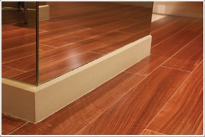 Sample of a fully installed Engineered wood flooring 3