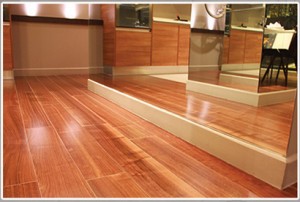 Sample of a fully installed Engineered wood flooring 2